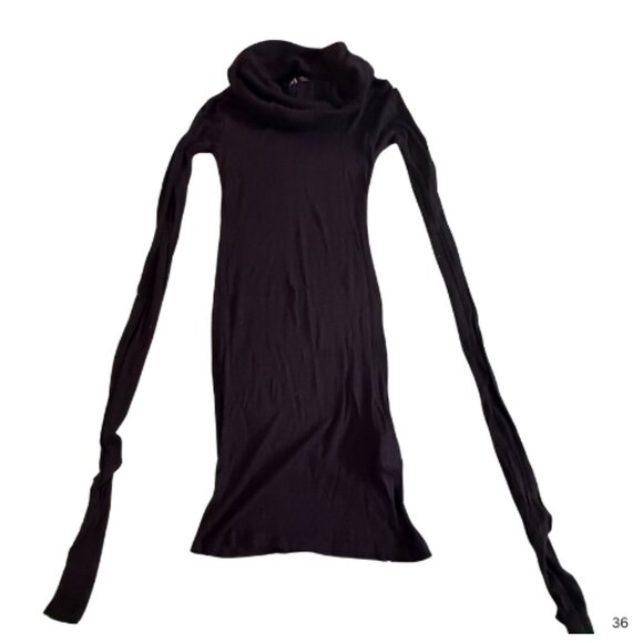 STYLE BUNDLE: GW REVICE Faux Leather Dress + NWOT ZARA Turtleneck, XS/S BB1711B - Picture 6 of 7